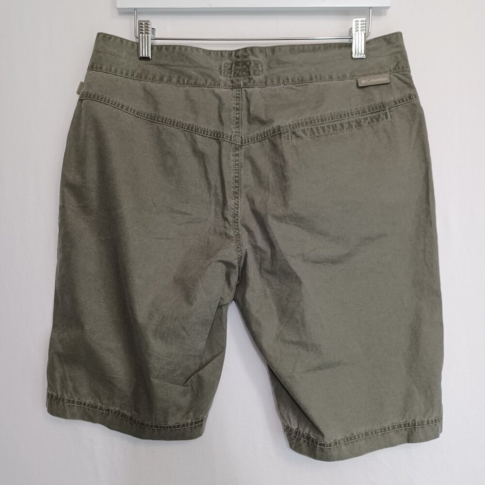 Columbia Shorts Green Cotton Bermuda‎ Hiking Womens 10 - Picture 3 of 11
